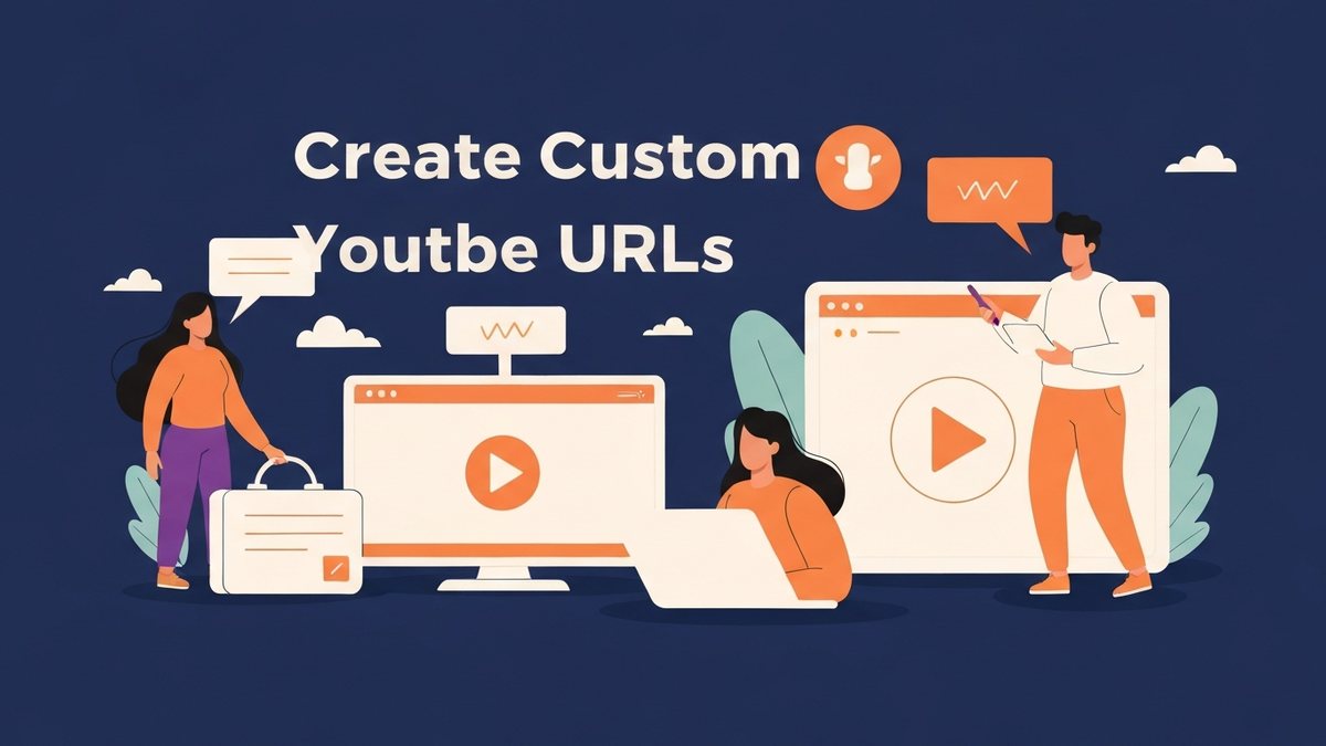 How to Create Custom YouTube URLs - Illustration