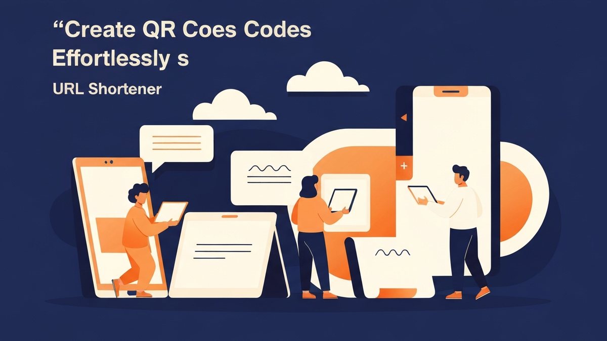 Create QR Codes Effortlessly's URL Shortener - Illustration