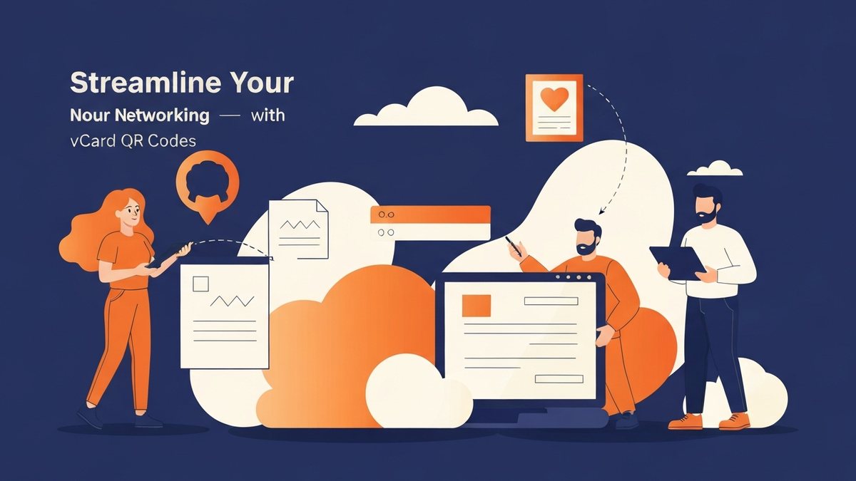 Streamline Your Networking with vCard QR Codes - Illustration