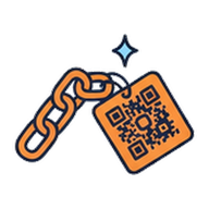 Link and QR tag icon