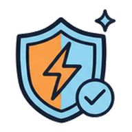 Link safety shield icon